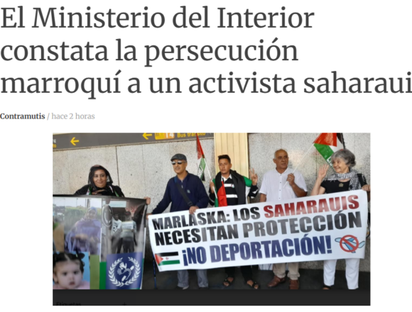 LECTURA RECOMENDADA | Interior reconoce la persecución marroquí a un activista saharaui: el caso Sidzaine y la herida de Barajas