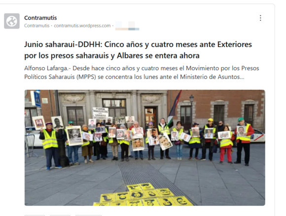 contramutisjulio2026 Crónica mensual de CONTRAMUTIS | Cinco años y cuatro meses reclamando libertad para los presos saharauis… y Albares dice que «no sabía nada»
