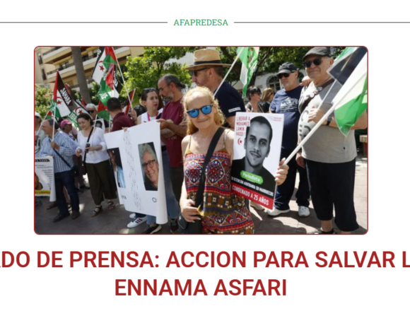 naamaAsfari10julio URGENTE | AFAPREDESA pide una intervención inmediata para salvar la vida de Naâma Asfari
