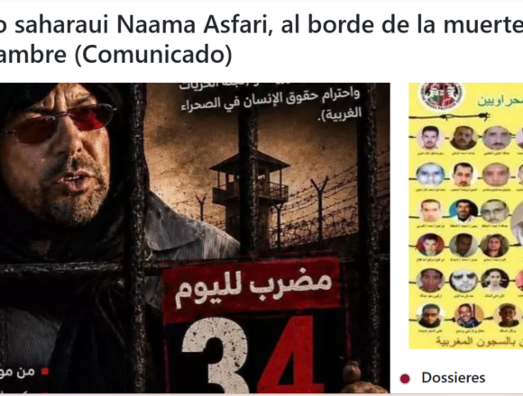 naamaasfari34 ALERTA URGENTE – SÁHARA OCCIDENTAL | Naâma Asfari, al borde de la muerte tras más de un mes en huelga de hambre