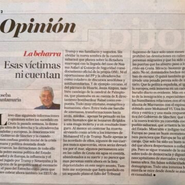JosebaSantamaria LECTURA DE INTERÉS | Joseba Santamaría: «Esas víctimas ni cuentan»
