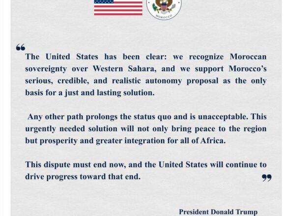 TrumpMohamedVI Washington fija la solución para el Sáhara Occidental y amplía sus contactos con otras voces saharauis