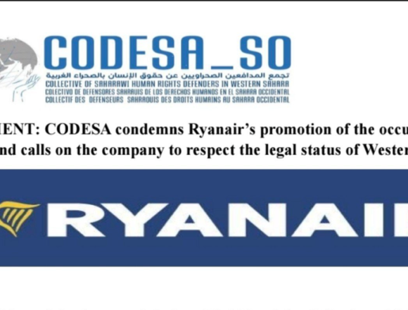 codesaRyanair Ryanair promociona Dajla como destino turístico y CODESA denuncia otra forma de normalizar la ocupación del Sáhara Occidental