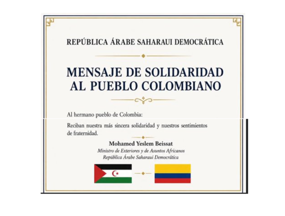LA LECTURA DEL DÍA | Colombia cambia de posición; la República Saharaui responde con solidaridad