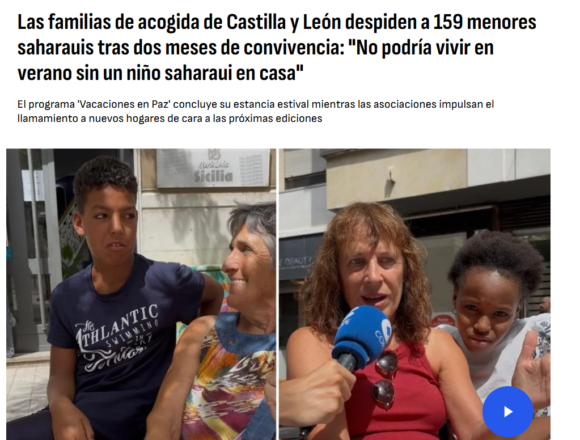 Vacaciones en Paz empieza a despedirse: los niños saharauis regresan a unos campamentos donde nada esencial ha cambiado