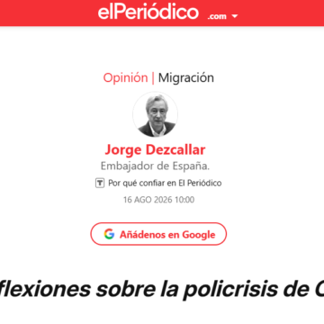 Jorge Dezcallar sobre Ceuta: «Se repetirá cuando a Marruecos le convenga»