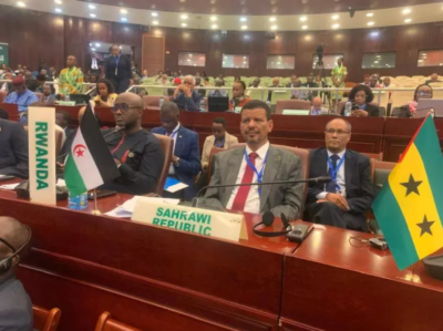 Délégation de la République sahraouie lors d’une réunion de l’Union africaine.