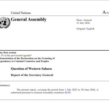 UNGuturresJuli2026 Sáhara Occidental | Antes de octubre, Guterres deja una clave: la autonomía entra en la negociación, la autodeterminación no desaparece