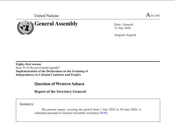 UNGuturresJuli2026 Sáhara Occidental | Antes de octubre, Guterres deja una clave: la autonomía entra en la negociación, la autodeterminación no desaparece