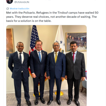 cccccccc Sáhara Occidental | EEUU recibe a una delegación de alto nivel del Frente POLISARIO y habla de “opciones reales” para los refugiados