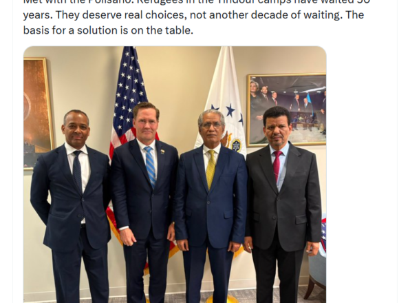 cccccccc Sáhara Occidental | EEUU recibe a una delegación de alto nivel del Frente POLISARIO y habla de “opciones reales” para los refugiados