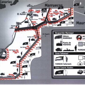 mapa-muros OPINIÓN | En el Sáhara Occidental no hay una «milicia armada»: hay dos ejércitos frente a frente
