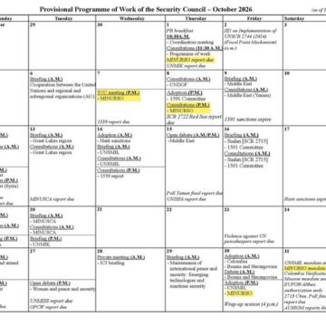Sáhara Occidental | El Consejo de Seguridad fija las fechas clave de octubre para la MINURSO