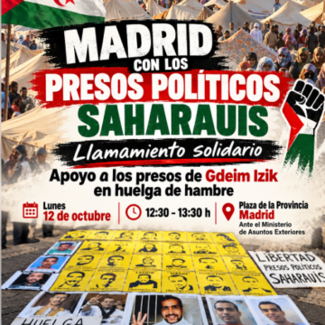 Sáhara Occidental | Madrid vuelve a la calle este lunes por los presos políticos saharauis de Gdeim Izik