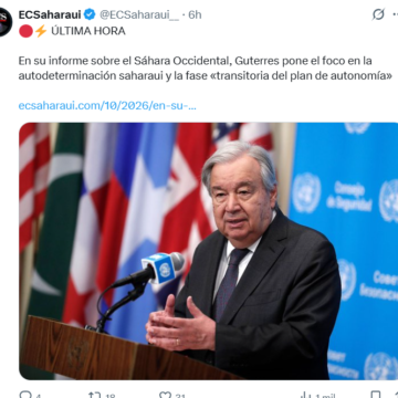 asdf El informe de Guterres empieza a conocerse: autodeterminación saharaui y una posible fase transitoria