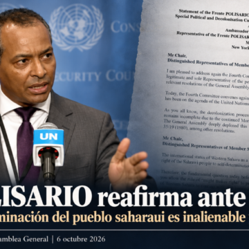 collagesidiomar El POLISARIO reafirma ante la ONU que la autodeterminación del pueblo saharaui es «inalienable y no negociable»