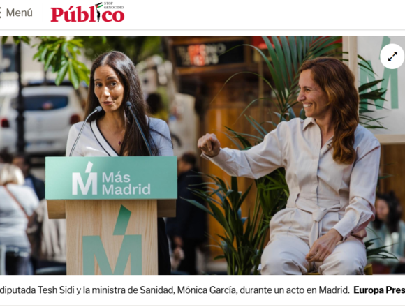 Elecciones 29-N | Tesh Sidi será número dos de Frente Amplio por Madrid y el Sáhara Occidental entra en campaña